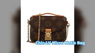 کیف LV Micro Metis Monogram به سبک طراح قهوه ای