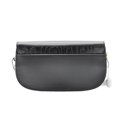 کیف زنجیر زین گوساله مشکی Dior Bobby East West Bag Hobo