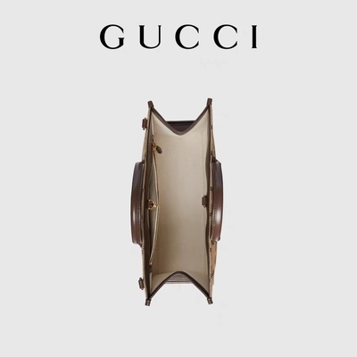 کیف شانه برند GUCCI Jumbo GG Tote Bag Camel Men Gentleman