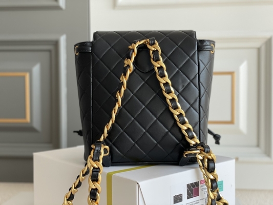 کوله پشتی با نام تجاری Chanel Leather Flap Designer 1994-1996 Diamond Quilted for Women