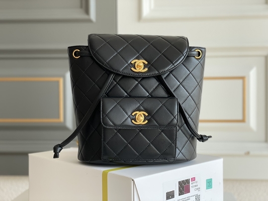 کوله پشتی با نام تجاری Chanel Leather Flap Designer 1994-1996 Diamond Quilted for Women