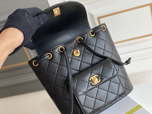 کوله پشتی با نام تجاری Chanel Leather Flap Designer 1994-1996 Diamond Quilted for Women