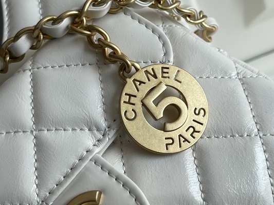 کیف‌های کروز مدل 2023 Chanel Chanel از پوست گوساله سفید کلاسیک