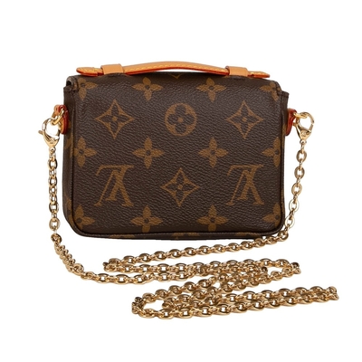کیف طرح کوتاه مونوگرام Micro Metis LV Crossbody کیف قهوه ای