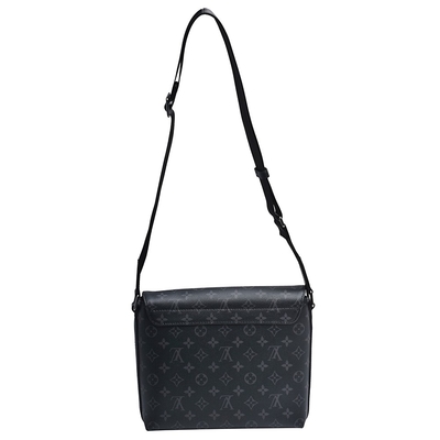کیف شانه ای با مارک چرم گاوی OEM مردانه Louis Vuitton District PM Messenger Style