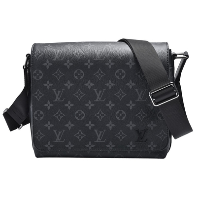 کیف شانه ای با مارک چرم گاوی OEM مردانه Louis Vuitton District PM Messenger Style