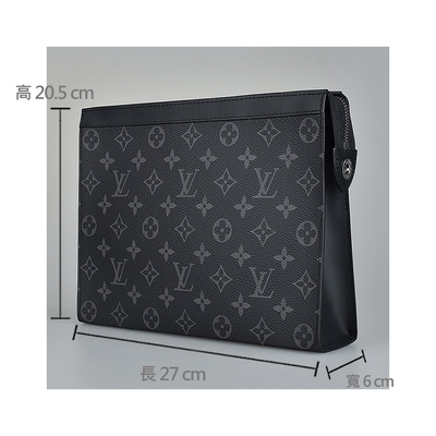 کیف مردانه مدل مونوگرام Eclipse Pochette Louis Vuitton Voyage Pouch Bom Tim