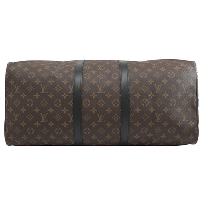 بوم با روکش Macassar LV Keepall BandoulièRe 55 Louis Vuitton M56714