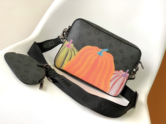 LV x YK Trio Monogram کیف مردانه با مارک Unisex M46358 Street Style Collaboration 3WAY