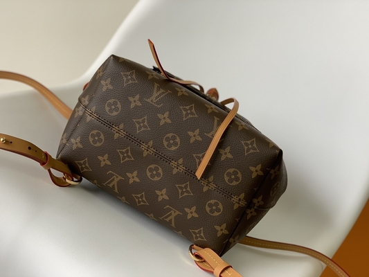 Monogram Shadow Calf Leather LV Montsouris PM طلسم جداشدنی کوله پشتی