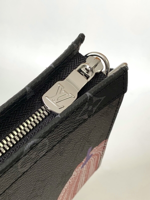 کیف LV X YK Mini Designer کیف پول لویی ویتون پوچت Voyage Pumpkin Print Gaston Wearable Wallet
