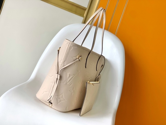 کیف دستی بژ بوم Neverfull MM با مارک قبلی مورد علاقه