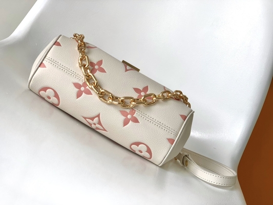 کیف کرم مینی اسلینگ مورد علاقه مارک LV Rose Trianon Two Monogram Empreinte Leather