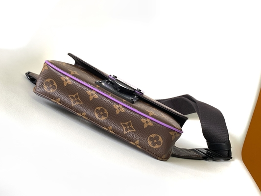 Charm S Lock Louis Vuitton Monogram Macassar Barrel Pouch Messenger