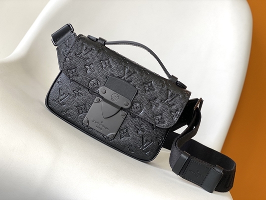 Charm S Lock Louis Vuitton Monogram Macassar Barrel Pouch Messenger