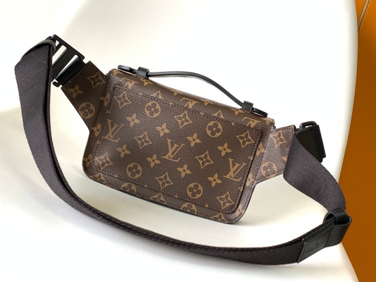 Charm S Lock Louis Vuitton Monogram Macassar Barrel Pouch Messenger