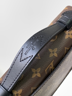 Charm S Lock Louis Vuitton Monogram Macassar Barrel Pouch Messenger