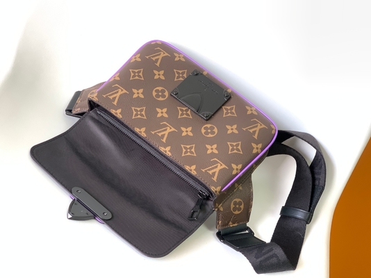 Charm S Lock Louis Vuitton Monogram Macassar Barrel Pouch Messenger