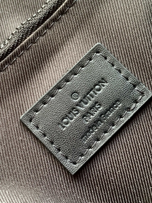 Charm S Lock Louis Vuitton Monogram Macassar Barrel Pouch Messenger
