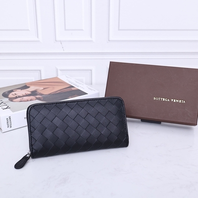 زیپ کیف‌پول‌های طرح کوچک چرمی BV Bottega Veneta Intrecciato