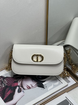 زنانه Dior Micro Montaigne 30 کیف چرم سفید سفارشی