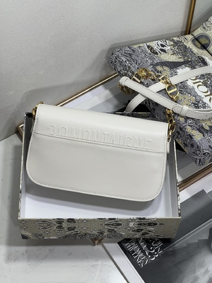 زنانه Dior Micro Montaigne 30 کیف چرم سفید سفارشی