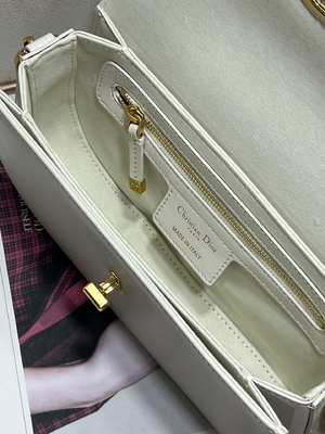 زنانه Dior Micro Montaigne 30 کیف چرم سفید سفارشی
