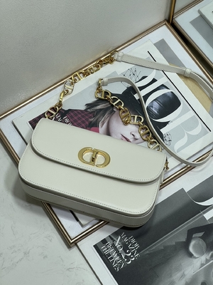 زنانه Dior Micro Montaigne 30 کیف چرم سفید سفارشی