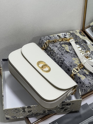 زنانه Dior Micro Montaigne 30 کیف چرم سفید سفارشی