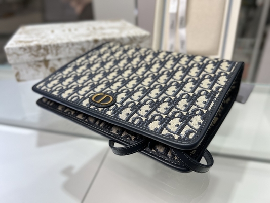 کیف 2 در 1 مینی دیور 30 ​​مونتن ژاکارد مورب آبی