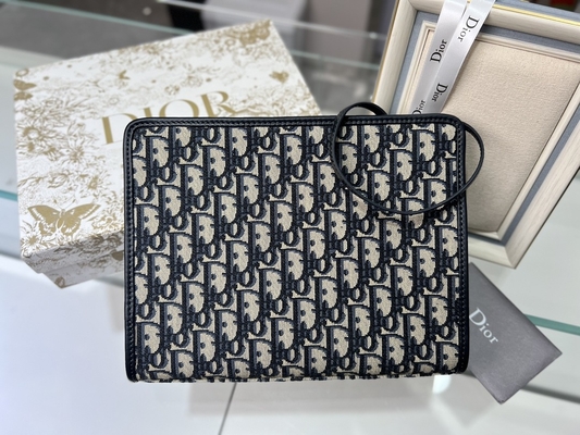 کیف 2 در 1 مینی دیور 30 ​​مونتن ژاکارد مورب آبی