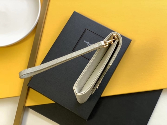 کیف کلاچ پاکت چرم مونوگرام مونوگرام Caviar YSL