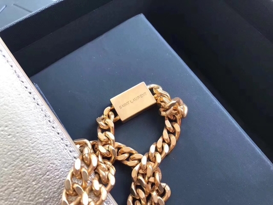 بند قابل تنظیم پلی استر Saint Laurent کیف Woc YSL با بسته شدن زیپ نقره ای