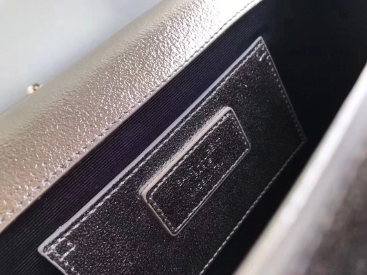 بند قابل تنظیم پلی استر Saint Laurent کیف Woc YSL با بسته شدن زیپ نقره ای
