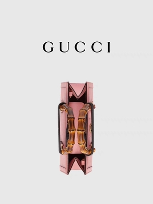 کیف دستی چرم صورتی GG Gucci Diana کیف دستی بامبو OEM