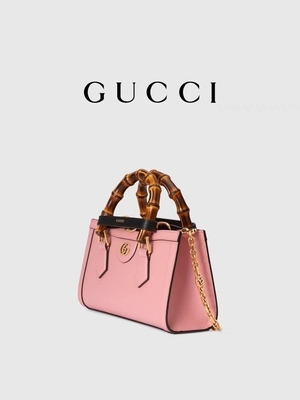 کیف دستی چرم صورتی GG Gucci Diana کیف دستی بامبو OEM