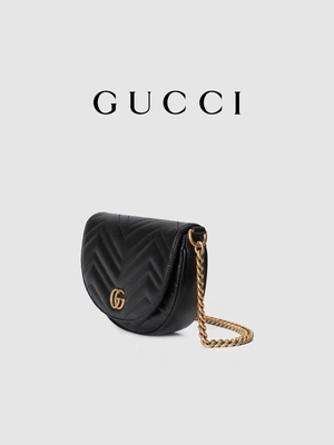 زنجیر کیف مسنجر مارک چرم مشکی GG Marmont Tote Matelasse