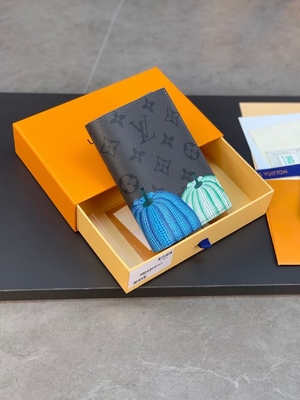 لویی ویتون LV X YK Mini Designer Purses Organizer جیبی چاپ کدو تنبل سیاه