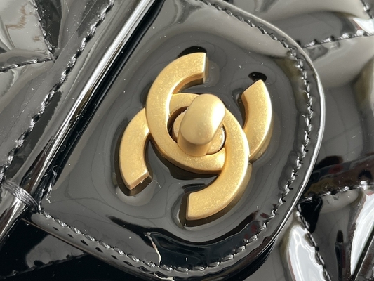 Chanel 22 Mini Designer Purses Black Spell Gold Chanel with Drop Flap