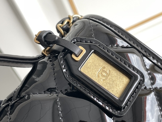 Chanel 22 Mini Designer Purses Black Spell Gold Chanel with Drop Flap