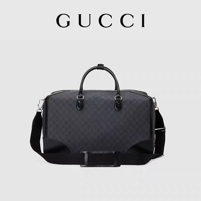 کیف مسافرتی Black Travel GG Supreme Tote Gucci Mens Messenger Canvas Double G