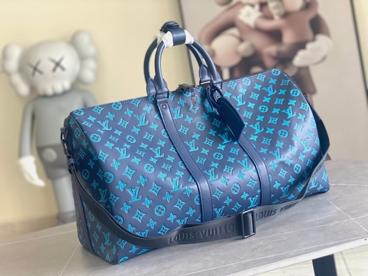 کیف مردانه مارک بزرگ Keepall BANDOULIÈRE 50 کیف بوستون آبی