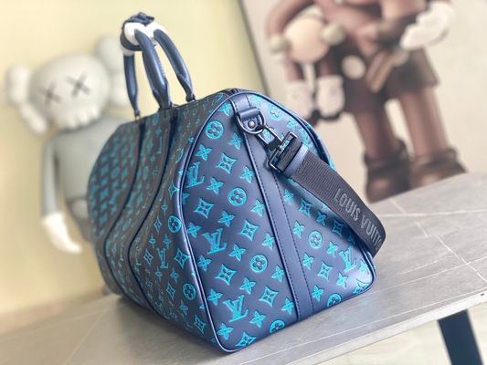 کیف مردانه مارک بزرگ Keepall BANDOULIÈRE 50 کیف بوستون آبی