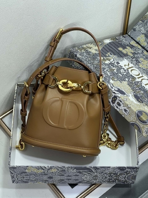 کیف C'est Dior نقش برجسته زین طلایی سی دی کریستین دیور اسپرت کیف چرم گوساله