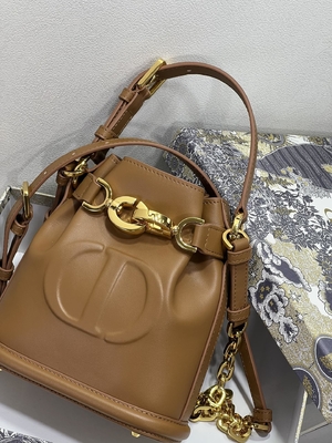 کیف C'est Dior نقش برجسته زین طلایی سی دی کریستین دیور اسپرت کیف چرم گوساله