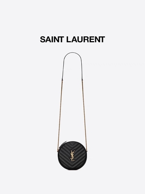 کیف مسنجر با مارک چرم برجسته دانه دار YSL وینیل دور دوربین کیف V Quilted